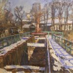 Весна в Вышнем Волочке»- 50×100, х.м