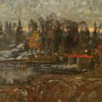 Мстинская плотина. Осенний вечер