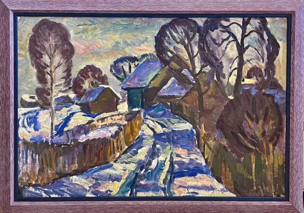Вечереет, в раме