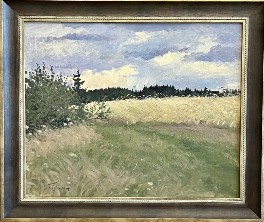 Хлебная нива, в раме