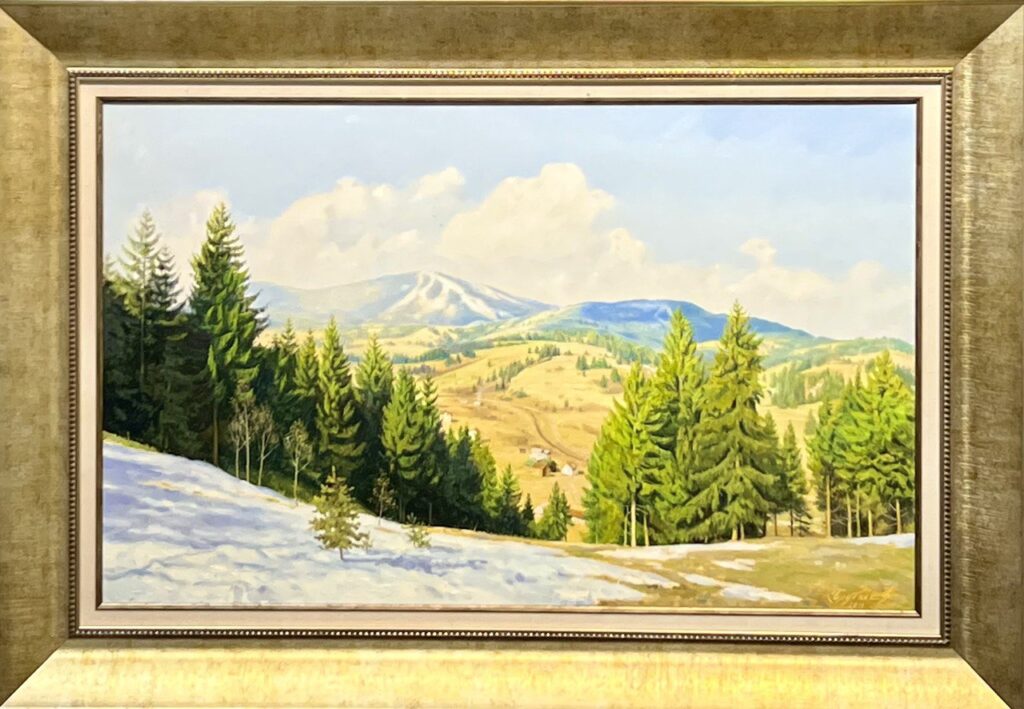 Март, в раме