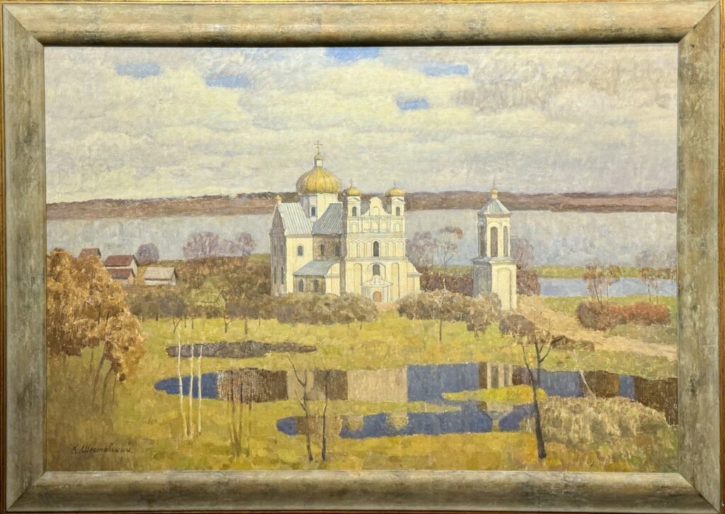 Разлив Днепра в Могилёве, в раме