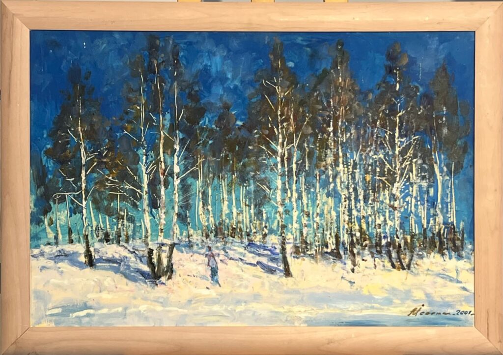 Зимняя лазурь, в раме
