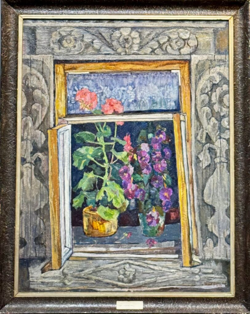 Окно бабушки Анны, в раме