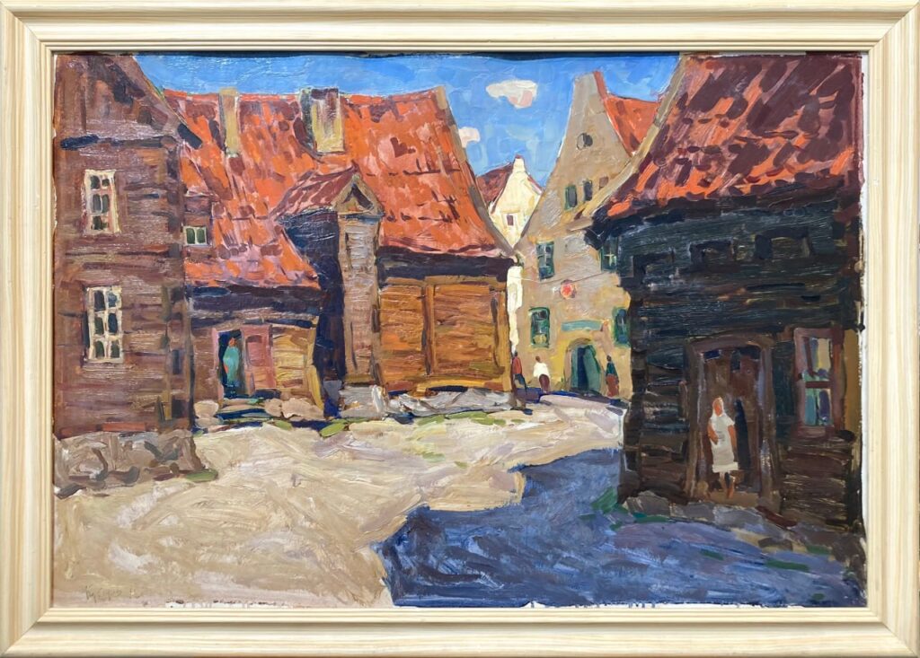 Домик Петра l в Клайпеде, в раме