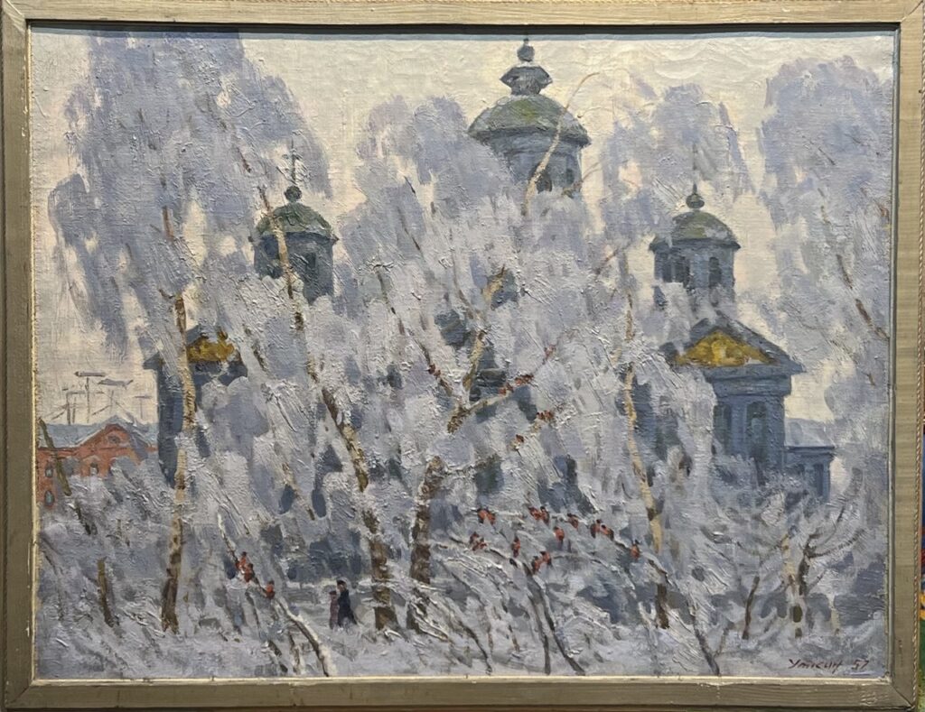 Зимой, в раме