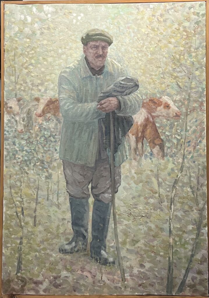 Пастух, в раме